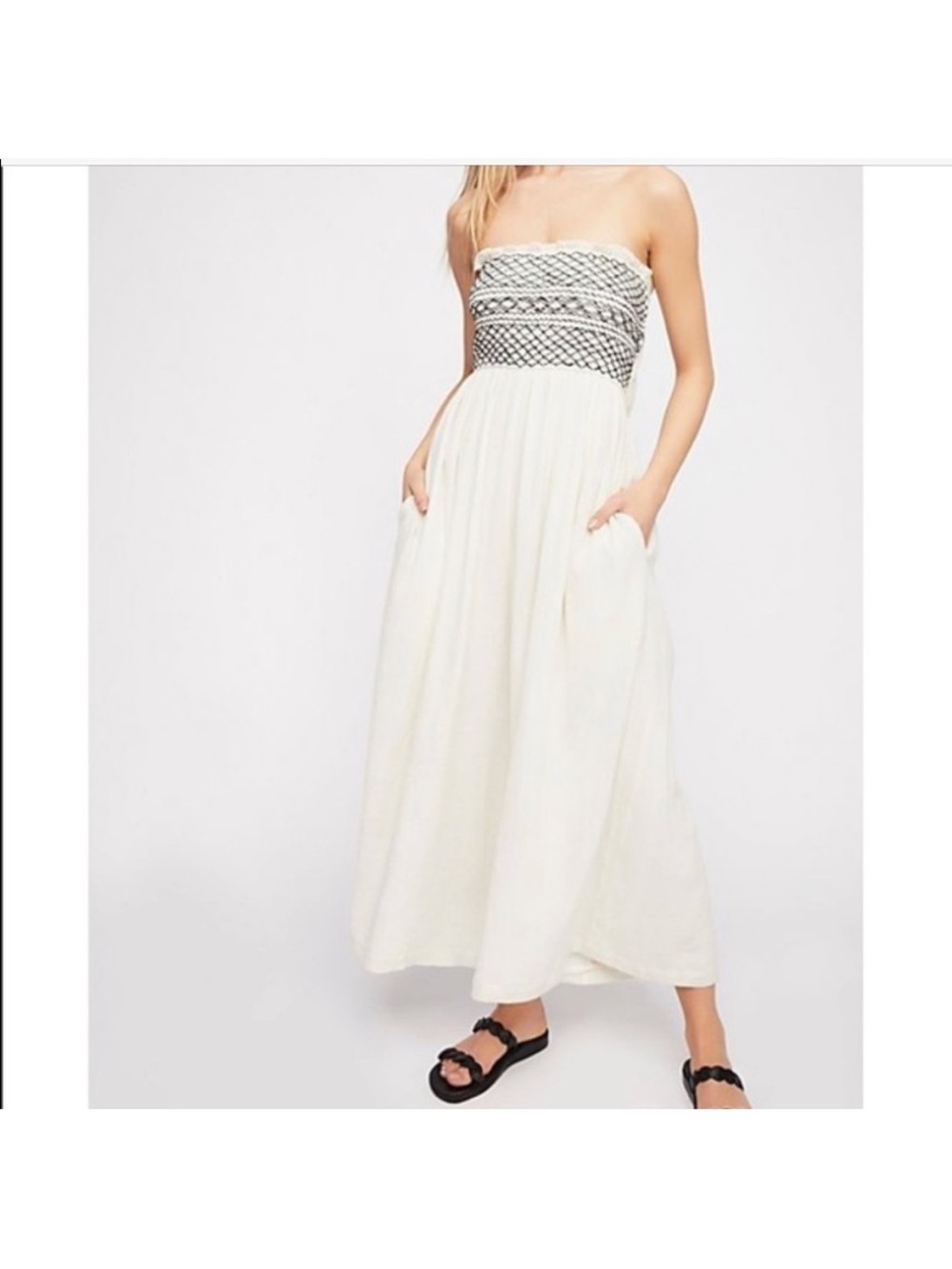 Free People Carmen Covertible Wide Leg Jumpsuit Size S Boho Beach Chic Flowy - Picture 13 of 15